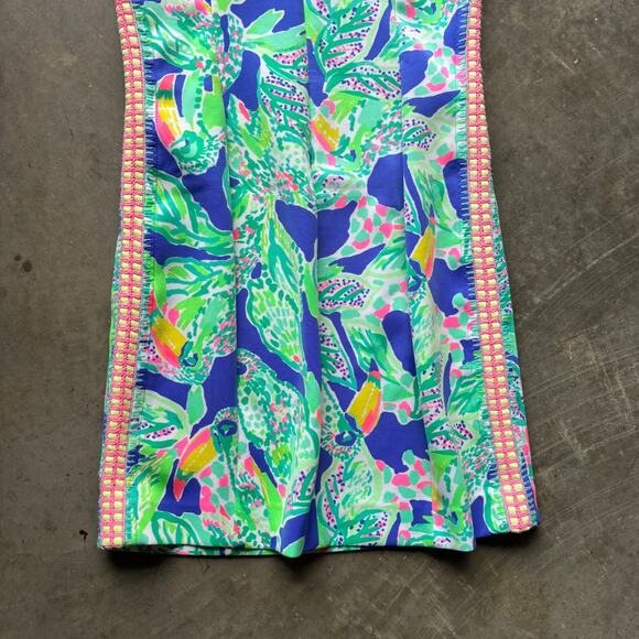 Lilly Pulitzer Mila Shift Dress Womens Small Wake Up Call Beckon Blue Sleeveless - Picture 9 of 13